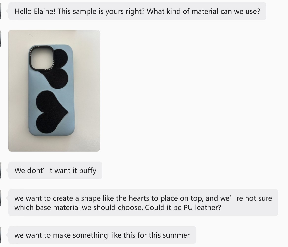 Customer inquiry detail
