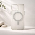 Ribbed Clear MagSafe TPU Phone Case — product view 1