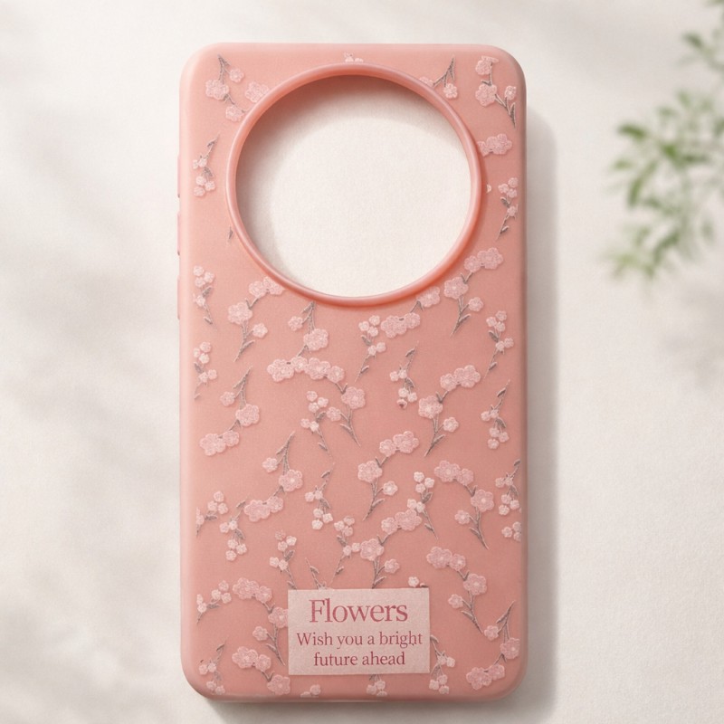 Floral Print TPU + PC Phone Case