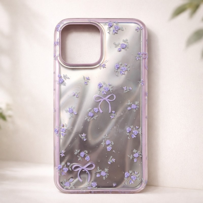 Floral TPU + PC Phone Case