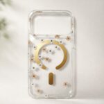 IMD Magnetic Phone Case with Pearl Floral — product view 1