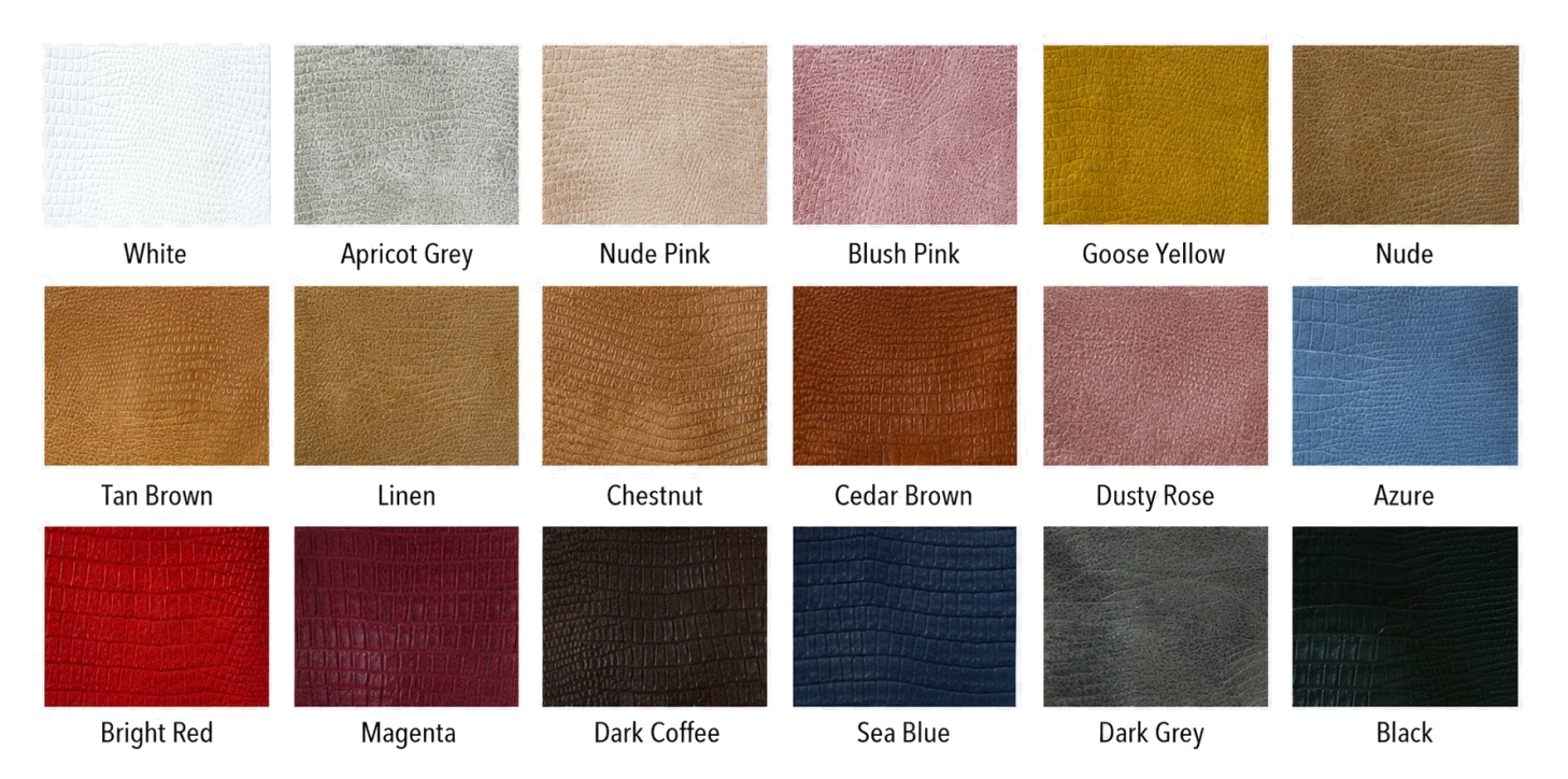 Lizard Grain Eco PU Leather Color Options
