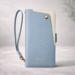 Leather Folio Phone Case with Wrist Strap — product view 3