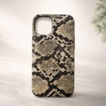Snake-Texture Leather Phone Case — product view 1