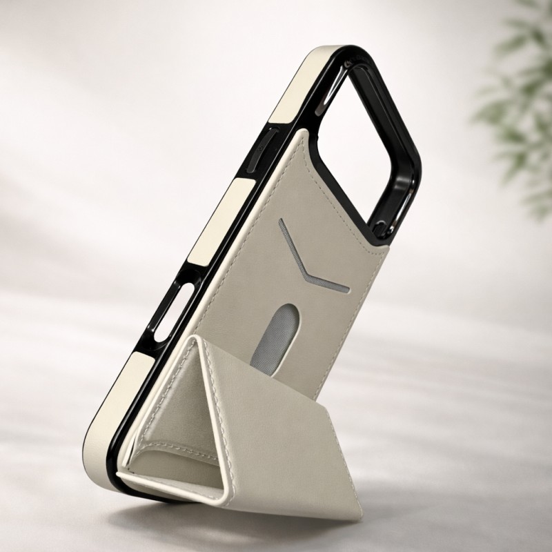 Leather Phone Case with Foldable Stand