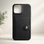 Leather Wallet Phone Case with Snap Closure — product view 1