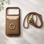 Leather Crossbody Case with Card Holder — product view 1