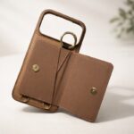 Leather Crossbody Case with Flip Pouch — product view 2