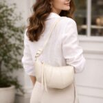 White Crescent Crossbody Bag — product view 2