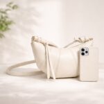 White Crescent Crossbody Bag — product view 3