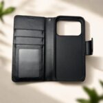 Leather Folio Phone Case with Wallet Stand Function — product view 2