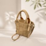 Woven Leather Handheld Bag — product view 2