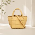 Woven Leather Handheld Bag — product view 3