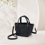 Woven Leather Handheld Bag — product view 6