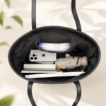 Minimalist Leather Tote Bag — product view 2