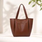 Minimalist Leather Tote Bag — product view 3