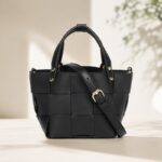 Woven Leather Handheld Bag — product view 9