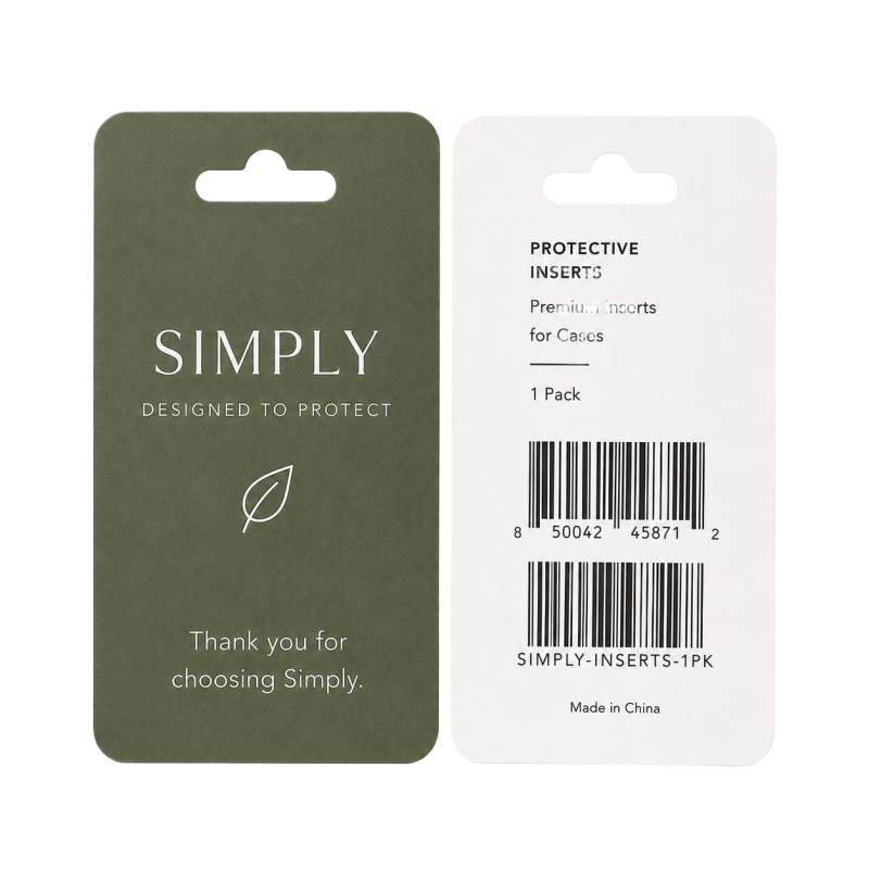 Hanging Card / Insert Card / Barcode Label Support