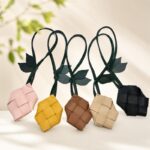 Woven Leather Key Charm — product view 1