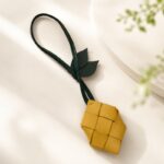 Woven Leather Key Charm — product view 2