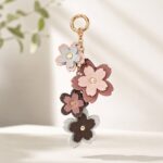Layered Flower Key Charm — product view 1