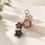 Layered Flower Key Charm — product view 4