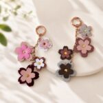 Layered Flower Key Charm — product view 3