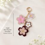 Layered Flower Key Charm — product view 5