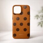 Polka Dot Leather Phone Case — product view 4