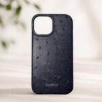 Ostrich-Texture Leather Phone Case — product view 2