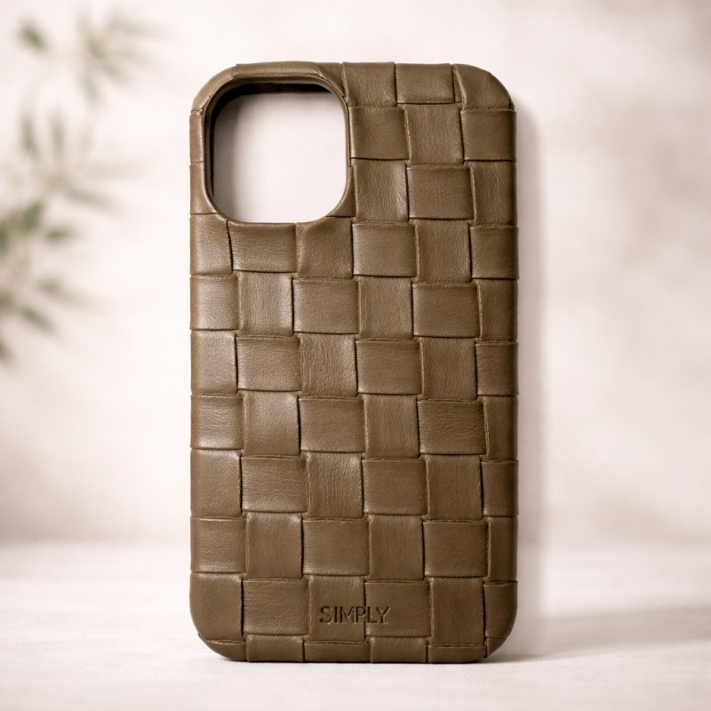 Woven Leather Phone Case
