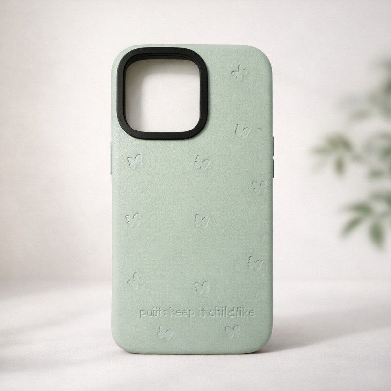 Butterfly Embossed Leather Phone Case