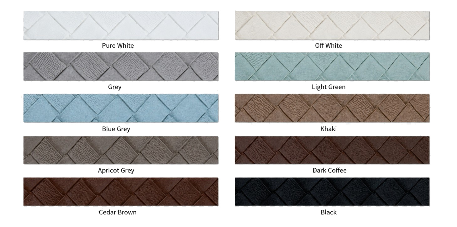 Woven Grain Eco PU Leather Color Options
